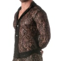 TOF Paris Lace Long Sleeves Shirt - Black