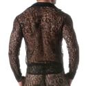 TOF Paris Lace Long Sleeves Shirt - Black