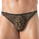 TOF Paris Lace Thong - Black