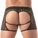 TOF Paris Lace Chaps Thong - Black