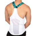 Private Structure Party Troop Harness Tank Top - White