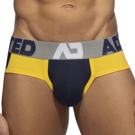 Addicted Slip Trey Coton Marine - Jaune