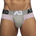 Addicted Trey Cotton Briefs - Grey - Pink