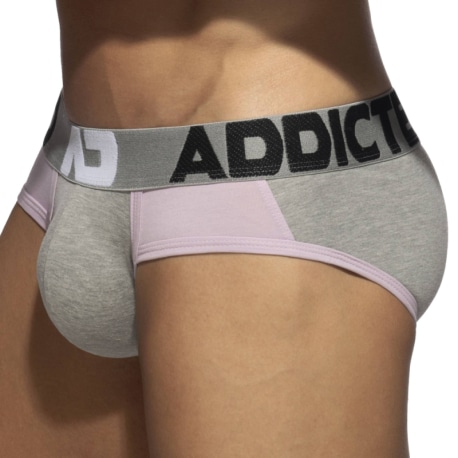 Addicted Slip Trey Coton Gris - Rose