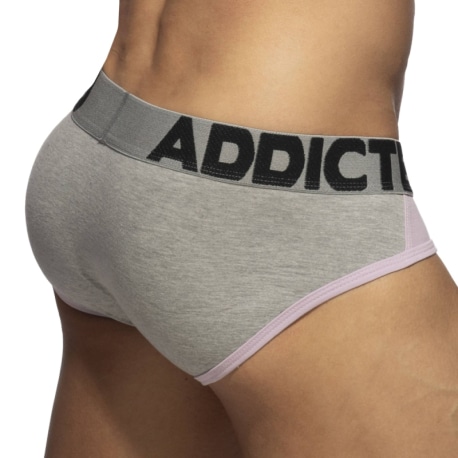 Addicted Slip Trey Coton Gris - Rose