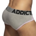 Addicted Trey Cotton Briefs - Grey - Pink