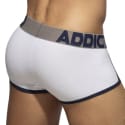 Addicted Trey Cotton Trunks - White - Navy