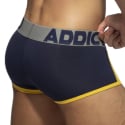 Addicted Trey Cotton Trunks - Navy - Yellow