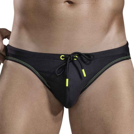 Clever Malibu Swim Briefs - Black