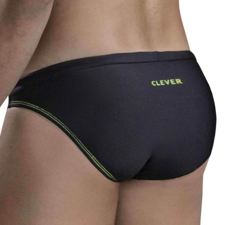 Clever Malibu Swim Briefs - Black