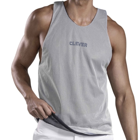 Clever Reversible Tank Top - White - Black