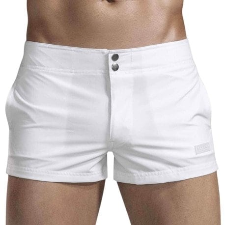 Clever Ocean Swim Shorts - White