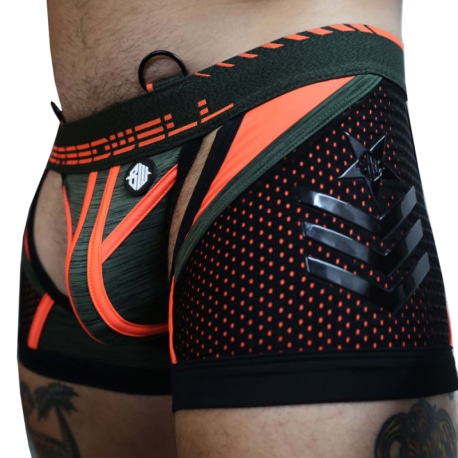 Breedwell Boxer Jock Chock Cockpit Kaki - Orange Fluo