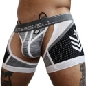 Breedwell Cockpit Chock Jock Boxer - Heather Grey - White