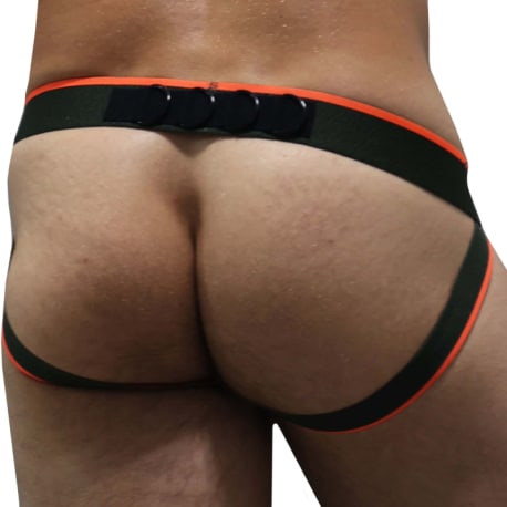 Breedwell Cockpit Jock - Khaki - Neon Orange