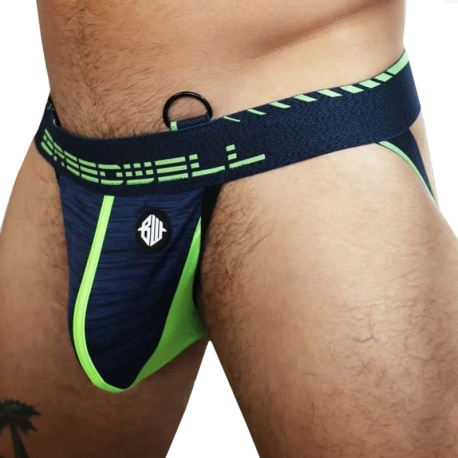 Breedwell Cockpit Jock - Navy - Neon Green