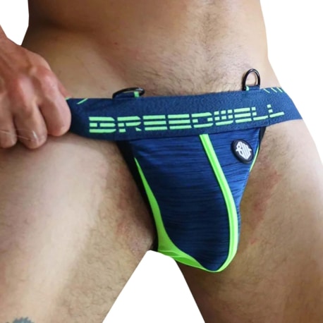 Breedwell Cockpit Jock - Navy - Neon Green