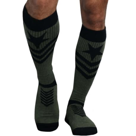 Breedwell Chaussettes Hautes Cockpit Kaki