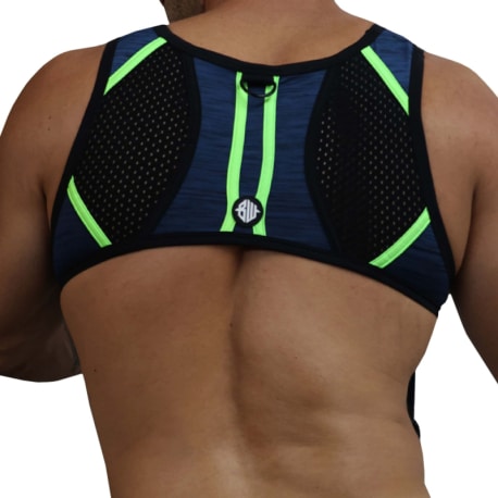 Breedwell Cockpit Harness - Navy - Neon Green