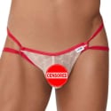 CandyMan Mesh Jock Thong - Beige