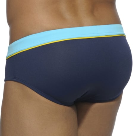 Addicted Sport Detail Binding Swim Brief - Navy