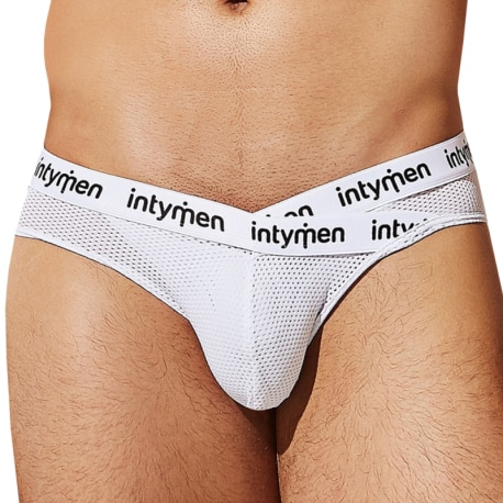 Intymen Slip Cross Blanc