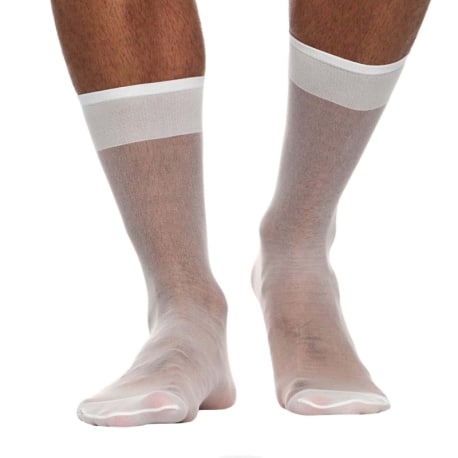 Modus Vivendi Chaussettes Transparentes Blanches