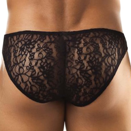 Joe Snyder Bikini Bulge Lace Briefs - Black