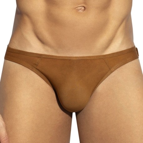 ES Collection Simsuede Bikini Briefs  - Brown