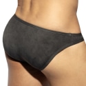 ES Collection Simsuede Bikini Briefs  - Charcoal