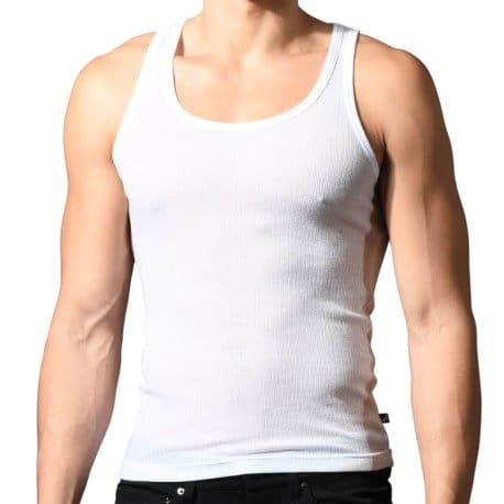 Andrew Christian Naked Truth Capsule Beater Tank - White