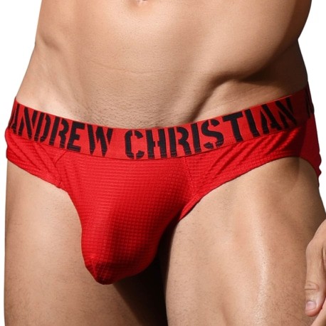 Andrew Christian Slip Almost Naked Ultra Soft Rouge