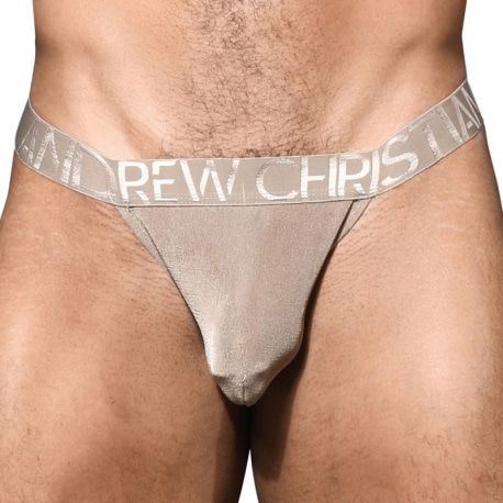 Andrew Christian Almost Naked Sensual Rib Thong - Bronze