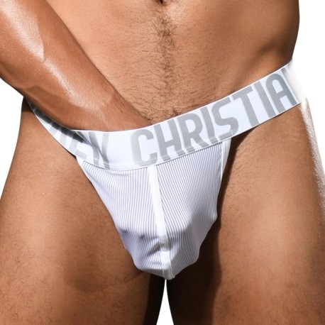 Andrew Christian Alpine Sheer Thong - White