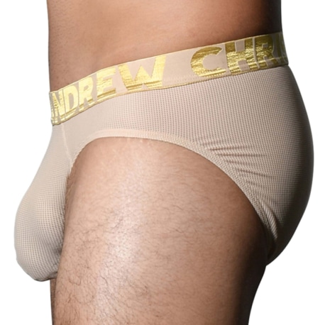 Andrew Christian Slip Almost Naked Air Mesh Sable