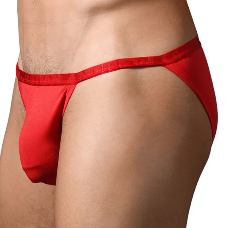 Andrew Christian Slip Tanga Almost Naked Lust Modal Rouge