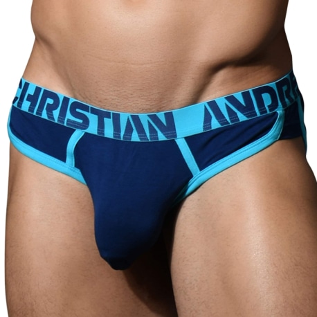 Andrew Christian Almost Naked Retro Bamboo Briefs - Navy