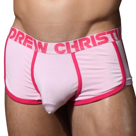 Andrew Christian Shorty Almost Naked Rétro Bambou Rose