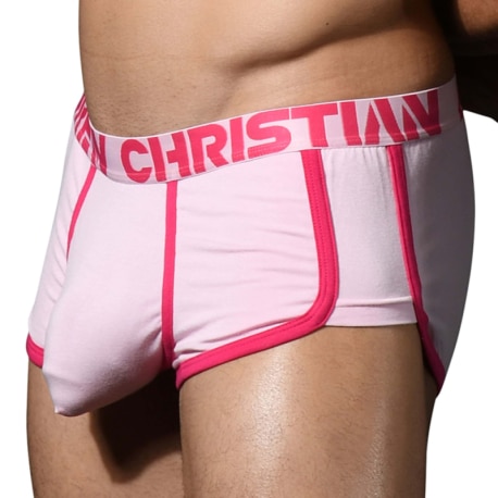 Andrew Christian Shorty Almost Naked Rétro Bambou Rose