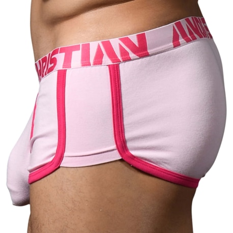 Andrew Christian Shorty Almost Naked Rétro Bambou Rose