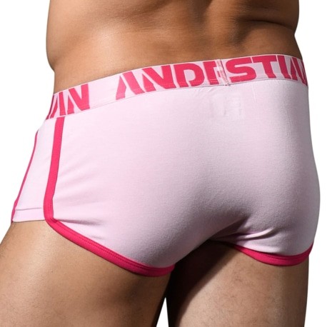 Andrew Christian Shorty Almost Naked Rétro Bambou Rose