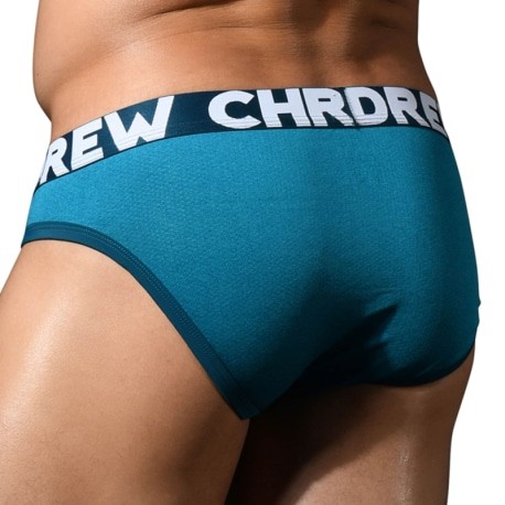 Andrew Christian Slip Almost Naked Quick Dry Mesh Bleu Sarcelle