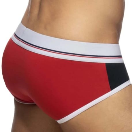 Addicted Slip Velours Panel Rouge - Marine