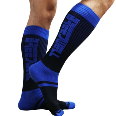 Breedwell Chaussettes Hautes Eternity - Bleu - Noir