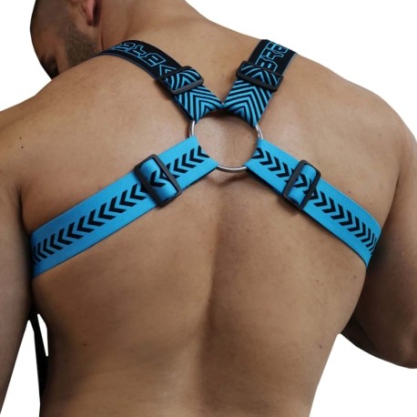 Breedwell Futura Body Harness - Aqua - Black