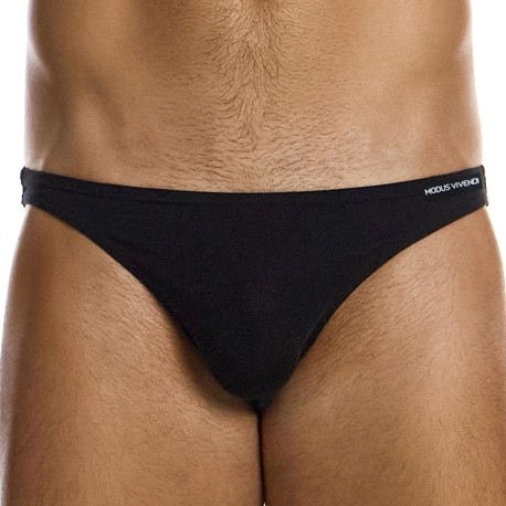 Modus Vivendi Silk Low Cut Briefs - Black