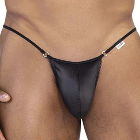 CandyMan Heart Thong - Black