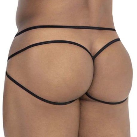 CandyMan String Jock Résille Noir