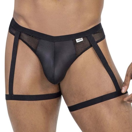 CandyMan String Jarretière Mesh Noir