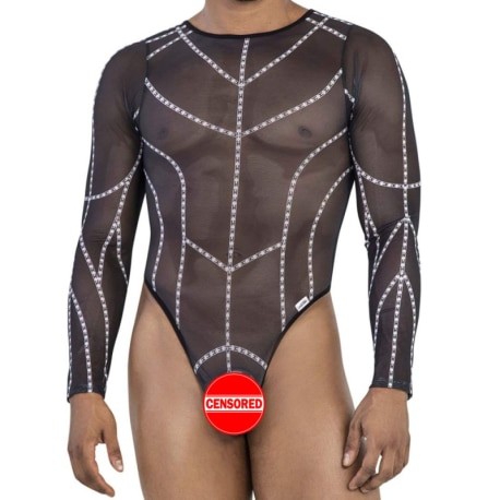 CandyMan Futuristic Bodysuit - Black